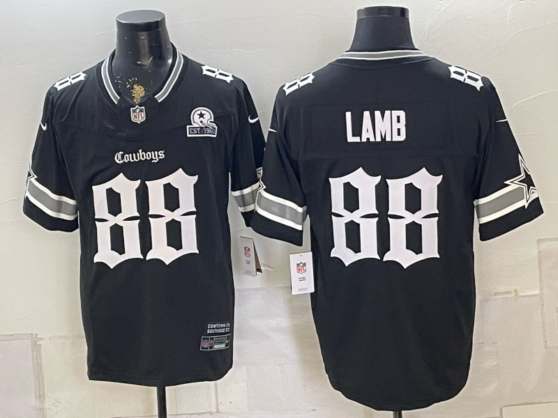Men 2026 Dallas Cowboys #88 Lamb black Nike NFL Jersey 0815003